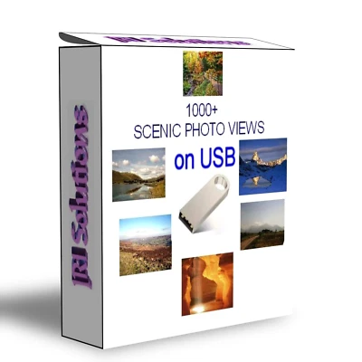 1000+ Vedute Foto Sceniche Collezione su USB per Cardmaking Sfondi Artigianali - Immagine 1 di 2