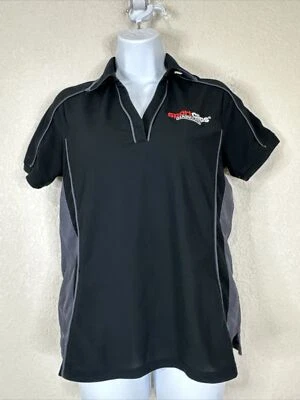 Polo North End Sport Mujer Talla M Negro/Gris Empleado Manga Corta Foto 1 de 4