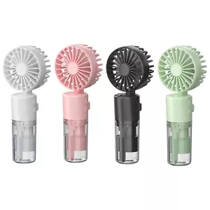 Handheld Mist Fan With Water Humidifier Cooler Rechargeable Mini Hand Spray Fans - Picture 1 of 16