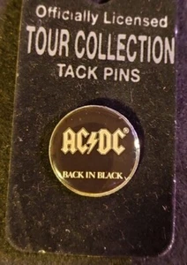 AC/DC Back in Black Pin - Rock and Roll - Tour Collection - Imagen 1 de 1