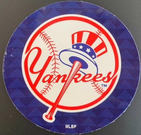 NEW YORK YANKEES MAGNET HAT AND BAT LOGO STYLE MLB BASEBALL WORLD SERIES CHAMPS Cover