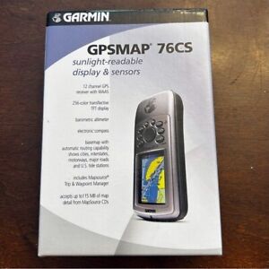 Garmin Gpsmap 76CS navigation system gps w sensors & maps w case bundle no cable