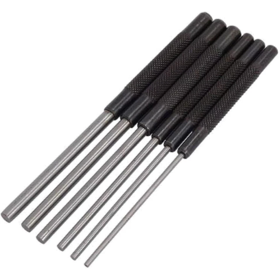 Neilsen 6pc Pin Punch Set Hand Tools Mechanical Metal Holes Drill Punches
