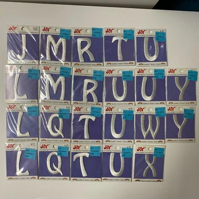 Joy Brand  Embroidery Sew Iron On Appliqué  Letters -lot Of 22 - Image 1 of 4