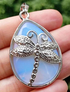 5pcs Opal Gems Stone Dragonfly Colgantes Energy Chakra Amuleto al por mayor - Imagen 1 de 1