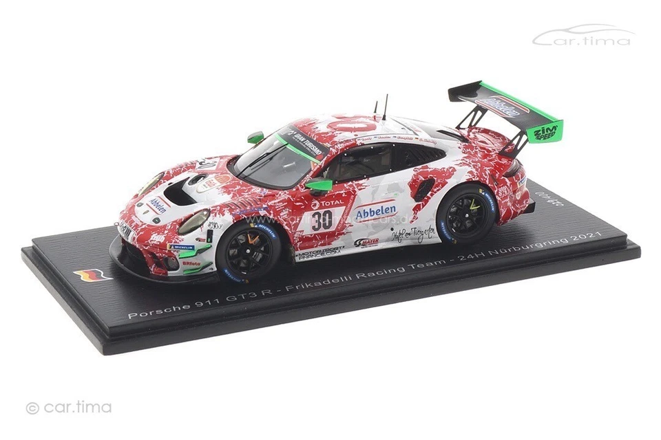 Spark SG789 1/43 PORSCHE 911 GT3 R NO.30 24H Nürburgring 2021 Vettura Limitata