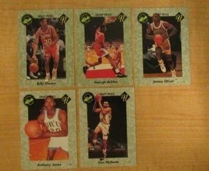 1991 Classic Draft Picks Basketball Premiere Edition Lot of 5 - Picture 1 of 2
