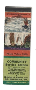 Libro de coincidencias publicitarias, ESTACIÓN DE SERVICIO COMUNITARIO, BRINTON & RAVINE, N. BRADDOCK, PA - Imagen 1 de 3