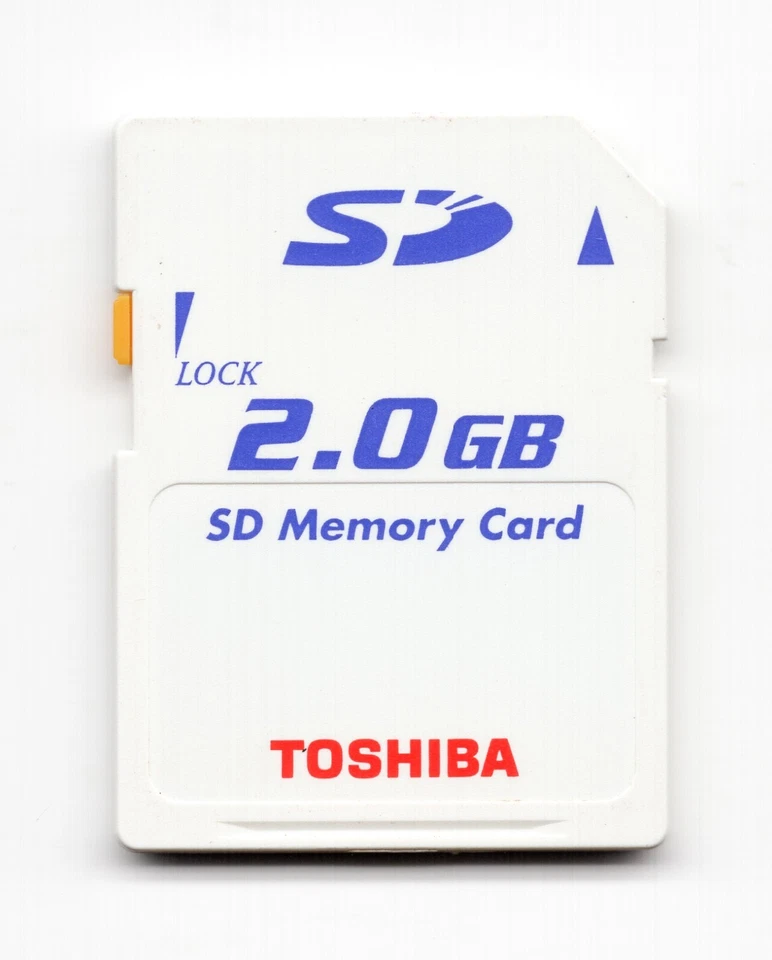 Tarjeta de memoria genuina para cámara Toshiba 2 GB SD Foto 1 de 1