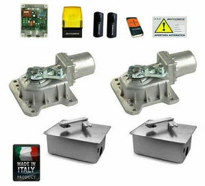 KIT CROMO MOTORE PER CANCELLO A BATTENTE 230V INTERRATO CON 2 CASSE FONDAZIONI - Foto 1 di 1