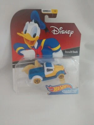 Disney hot wheels character cars Donald Duck New Series 4 1/6 - Image 1 of 4