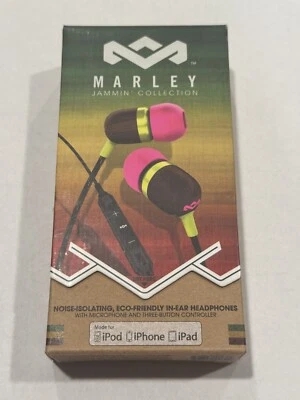 House of Marley Smile Jamaica Wired: Wired Earphones with Microphone, Noise - Image 1 of 4