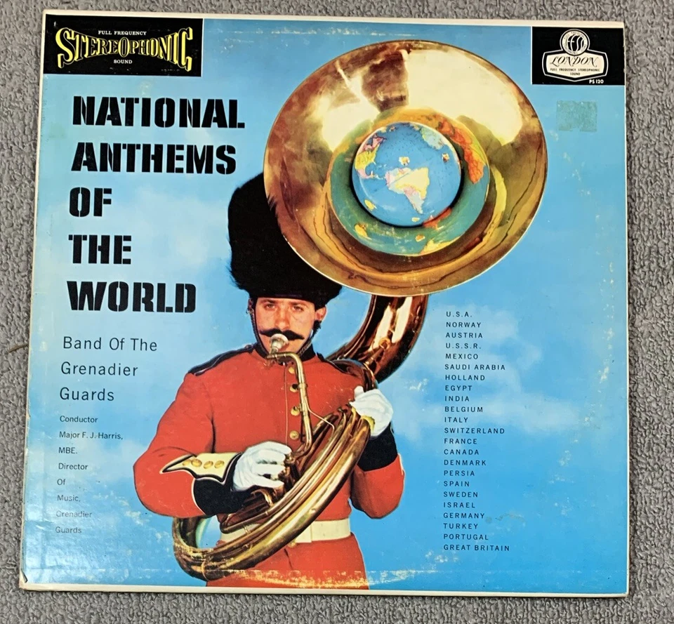 National Anthems Of The World Band Of Grenadier Guards Stereophonic Vinyl LP - Image 1 of 4