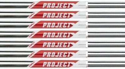 True Temper Project X Red 5.5 Regular Flex Shafts 4-PW .355 Taper - 7 Shaft Set