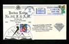 US Postal History Masonic Mason Jordan #247 Education 1996 Freehold NJ Wall 