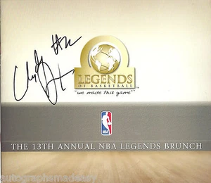 CLYDE DREXLER 2012 LEGENDS BRUNCH BASKETBALL PROGRAM W/COA - Picture 1 of 1