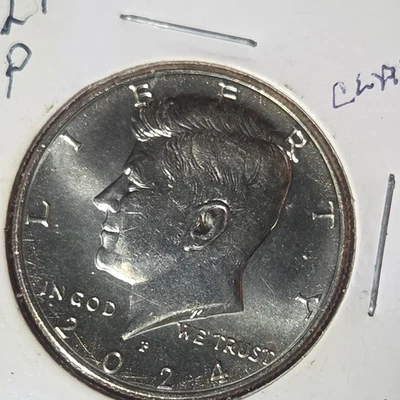 2024 P BU Kennedy half Dollar (ONE OF A KIND) RARE ERROR REVERSE EAGLE - Image 1 of 3