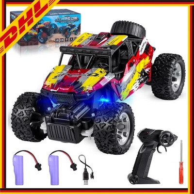 Ferngesteuertes Auto 2,4 GHz Rennauto  All Terrain RC Geländewagen LED-Leuchten - Bild 1 von 4
