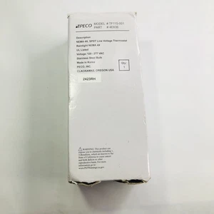 PECO NEMA 4X SPDT LINE VOLTAGE RAINTIGHT THERMOSTAT TF115-001 - Picture 1 of 11