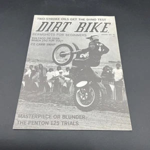 DIRT BIKE MAGAZINE JANUARY 1973-TWO-STROKE OIL Dyno Test Insert - Imagen 1 de 9