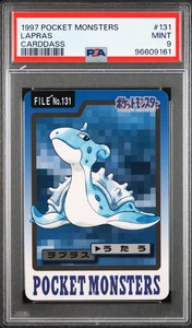 PSA 9 Lapras 131 Carddass Mint Pokemon Card Vending 1997 Pocket Monsters - Picture 1 of 2