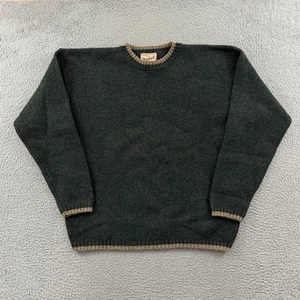Vintage Woolrich Sweater Mens XL Green Knit Long Sleeve Heavy Wool Pullover - Picture 1 of 11