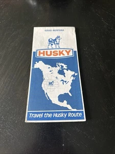 1975 Hustky Oil Idaho/Montana Vintage Road map - Picture 1 of 5