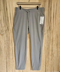 Athleta grau Midtown Ankle Hose Kordelzug Freizeit Komfort Damengröße 12T neu mit Etikett - Bild 1 von 17