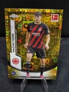 2023-24 Topps Chrome Bundesliga Gold Foil 60 Year Nacho Ferri #39 Rookie RC - Bild 1 von 2