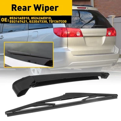 Rear Wiper Arm With Blade Set For Toyota Sienna 2004-2010 Replace # 85241AE010 A - Image 1 of 4