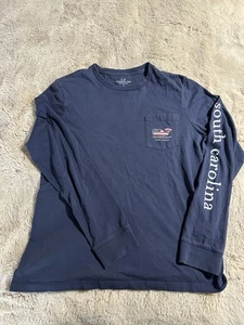 Vineyard Vines South Carolina Jeep T Shirt Boys Size L 16 Pocket Long Sleeve  - Picture 1 of 6