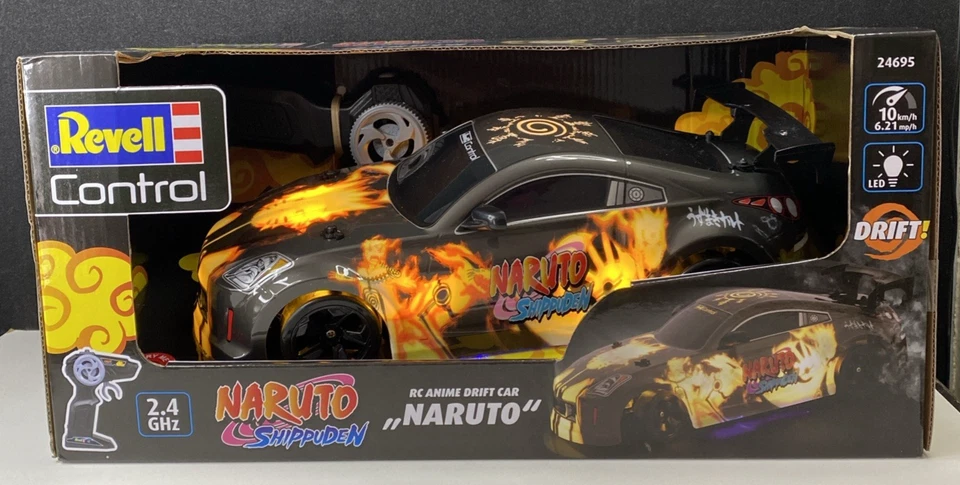 New in Box Revell Remote Control RC Anime Naruto Drift Car 1:18 2.4GHz LED Light - Image 1 of 4