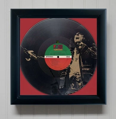 Alice Cooper Welcome To My Nightmare Framed Black Vinyl Etched LP Shadowbox - Image 1 of 3