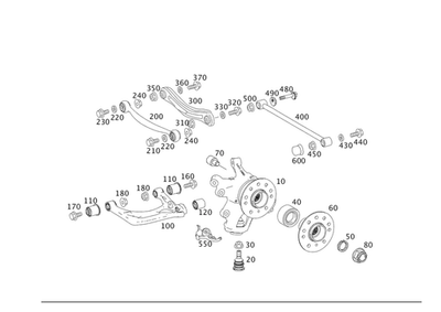 Kit de reparo genuíno Mercedes-Benz junta de suporte 164-352-03-27 - Imagem 1 de 2