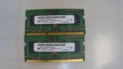 Micron 4GB (2GBX2) MT4KTF25664HZ-1G6E2 1RX16 PC3-12800S DDR3 - Image 1 of 2