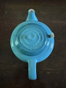 LE CREUSET Teekanne Steinzeug mit Edelstahl-Ei 1Q 44 Oz Türkis - Bild 1 von 5