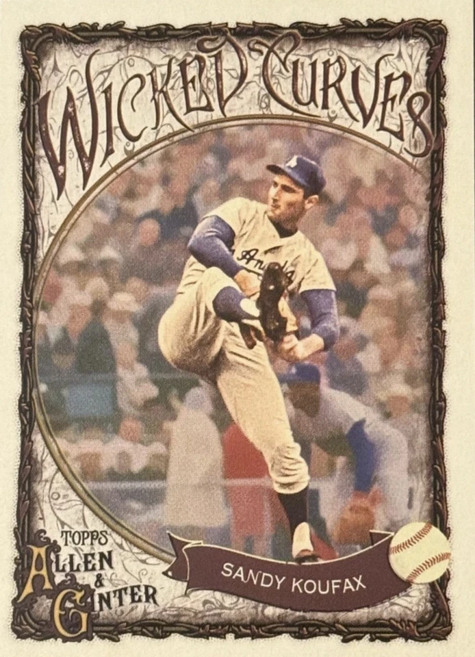 2025 Topps Allen & Ginter Wicked Curves WC-6 Sandy Koufax, Los Angeles Dodgers Foto 1 de 1