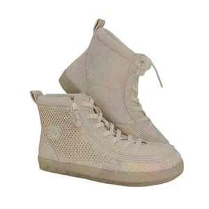 Billy Classic Damen NEU mit Etikett Hi-Top rosa & grau Schnürschuhe Sneaker - Gr. 7M - Bild 1 von 8
