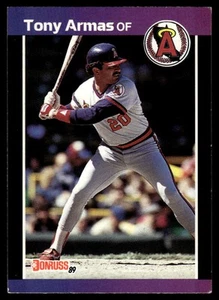 1989 Donruss #580 Tony Armas "LEAF, INC." & "*Denotes - Picture 1 of 2