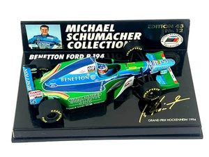 Minichamps Benetton Ford B194 Michael Schumacher 1994 1/43 Scale Resin F1 Car - Picture 1 of 4