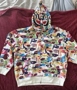 A Bathing Ape BAPE X KID SUPER MULTI COLOR FULL ZIP HOODIE XXL ✅ IN HAND ✅ NEW ✅ - Picture 1 of 3