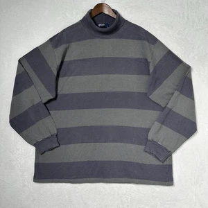 Vintage Polo Ralph Lauren Rollkragen Pullover Herren 2XL Grau Made in USA Faded 90s - Bild 1 von 8