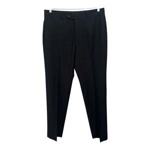 Pantalones Brooks Brothers para hombre 35x31 negros calce regente pantalones de lana - Imagen 1 de 13
