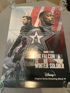 Poster Falco e Soldato d'Inverno 27x40 D/S Marvel Originale Disney Film Insiders - Foto 1 di 4