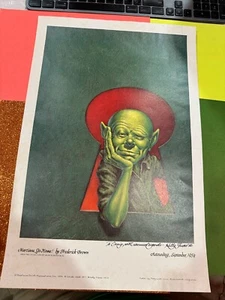 FRANK KELLY FREAS "MARTIANS GO HOME" von Fredric Brown SIGNIERTER DRUCK - Bild 1 von 6