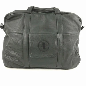 Soft Black Leather Briefcase Attache Bag Business Supple Unbranded Mexico-Made - Picture 1 of 10