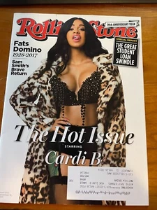 November 16, 2017 issue of Rolling Stone Magazine Cardi B Fats Domino #44 - Imagen 1 de 4