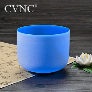 Tazón de canto de goma mazo de goma CVNC 8 pulgadas G chakra color azul cristal - Imagen 1 de 6