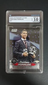 2023-24 STADIUM CHROME UCC CRISTIANO RONALDO NO.7 WCG 10 ≈ PSA 10 - Picture 1 of 2