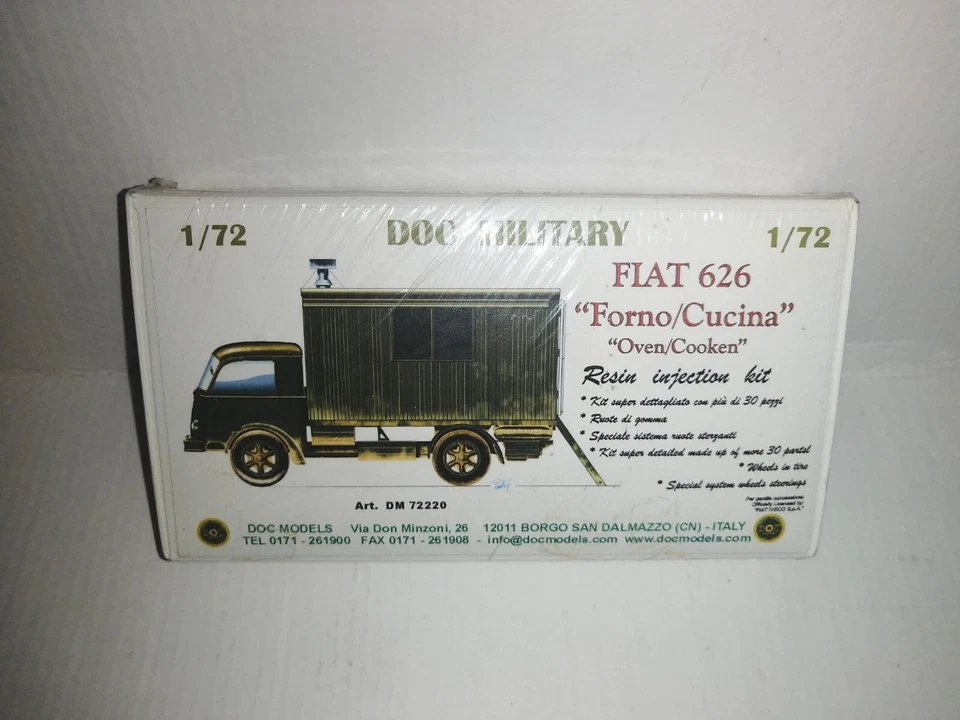 FIAT 626 FORNO CUCINA MODEL KIT IN RESINA 1/72 DOC MODELS ART.72220 - Immagine 1 di 1